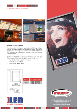 edge-lit light frame