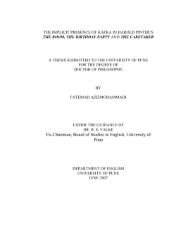 Ex-Chairman, Board of Studies in English, University of Pune