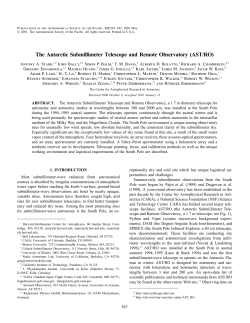 The Antarctic Submillimeter Telescope and Remote Observatory