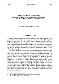 Protecting Olympic Gold