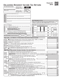 Oklahoma Resident Income Tax Return