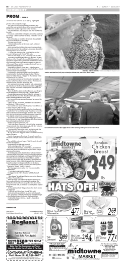 Senior Prom Post-Dispatch Article