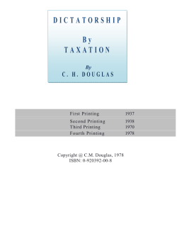 Dictatorship By Taxation