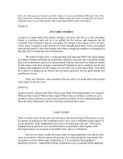 On Fairy Stories