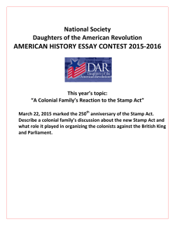 National Society Daughters the American Revolution