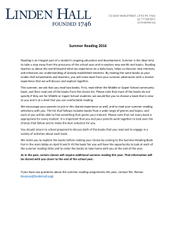 here - Linden Hall School For Girls