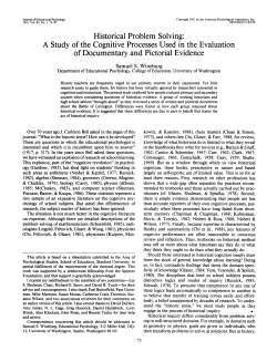 Historical Problem Solving