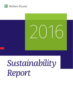 2016 Sustainability Report