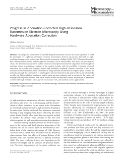 Progress in Aberration-Corrected High