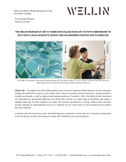 the wellin museum of art at hamilton college kicks off its fifth