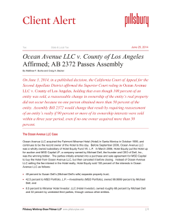 Ocean Avenue LLC v. County of Los Angeles Affirmed