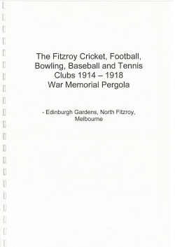 The Fitzroy Cricket, Football, Bowling, Baseball and Tennis Clubs