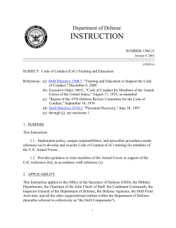 DoD Instruction 1300.21