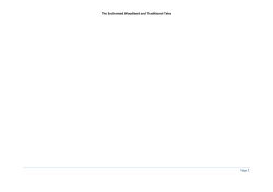 The Enchanted Woodland and Traditional Tales