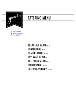 catering menu