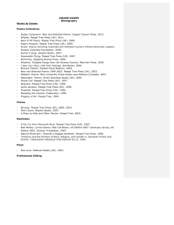 Bibliography- KWAME DAWES Dec. 2015