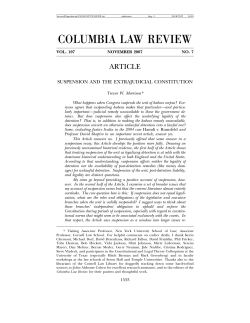 columbia law review - Columbia Law School