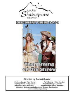 The Taming of the Shrew - Marin Shakespeare Company