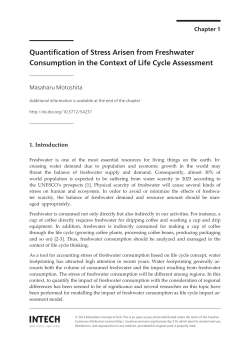 Quantification of Stress Arisen from Freshwater