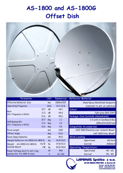AS-1800 and AS-1800G Offset Dish