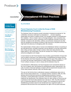 International HR Best Practices Tip of the Month