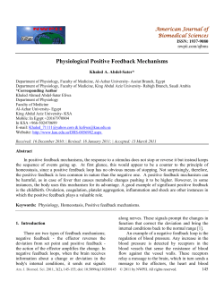 Physiological Positive Feedback Mechanisms