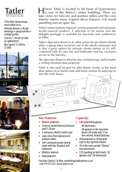 Historic Tatler is located in the heart of Queenstown in one of the