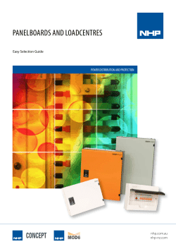 panelboards and loadcentres