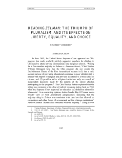 reading zelman: the triumph of pluralism, and its effects on liberty
