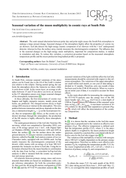 Seasonal variation of the muon multiplicity in cosmic rays at South