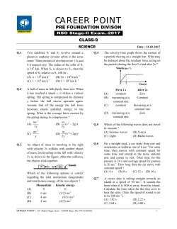 For Class 9th - Career Point Kota
