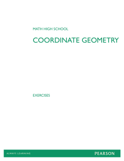 coordinate geometry