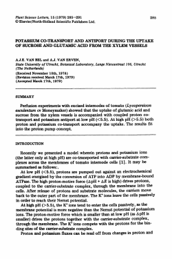 POTASSIUM CO-TRANSPORT AND ANTIPORT DURING THE