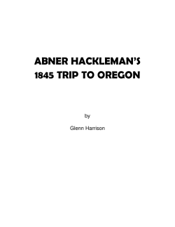 Abner Hackleman`s 1845 Trip to Oregon.qxd