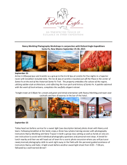 Santa Fe, NM Sept 26 &ndash; 30, 2015