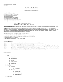 Short Story Unit Outline
