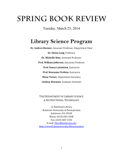 Library Science Program