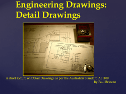 Engineering Drawings: Detail Drawings