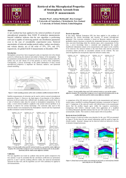 Retrieval of the Microphysical Properties of Stratospheric Aerosols