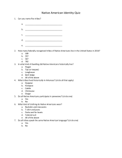 Native American Identity Quiz