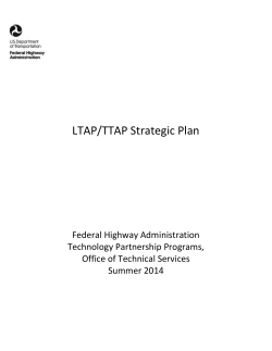 LTAP/TTAP Strategic Plan