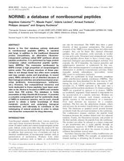 NORINE: a database of nonribosomal peptides