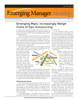 Featured in Emerging Manager Monthly Article: &ldquo;Emerging Mgrs