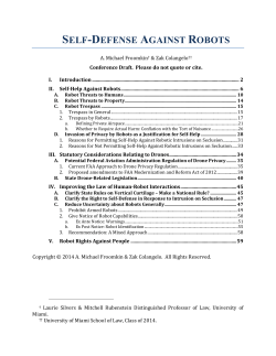 self-defense against robots - We Robot