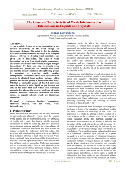 The General Characteristic of Weak Intermolecular Interactions in