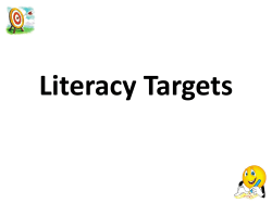 Literacy Targets