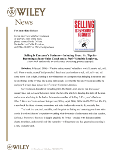 Selling Is Everyone`s Business - The Next Level Sales Consulting