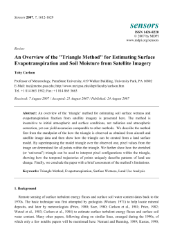 An Overview of the "Triangle Method" for Estimating Surface