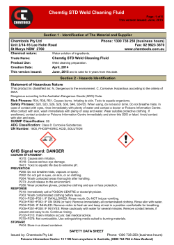 Chemtig STD Weld Cleaning Fluid