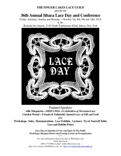 36th Annual Ithaca Lace Day and Conference